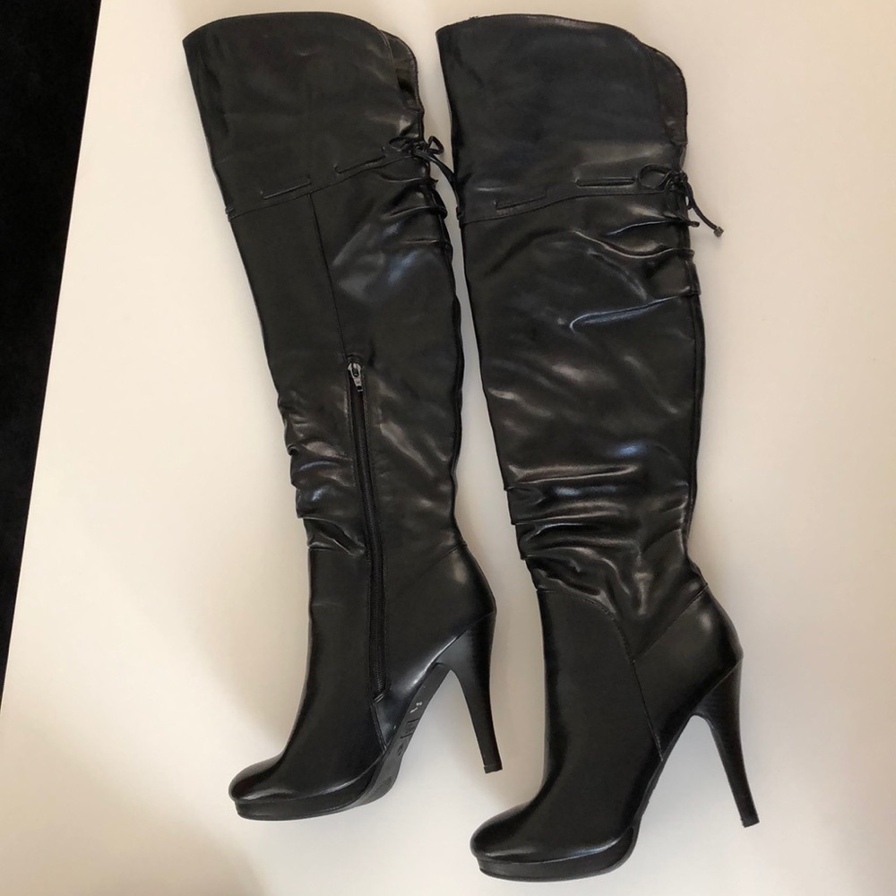 Madeline Stuart thigh high boots - size 8